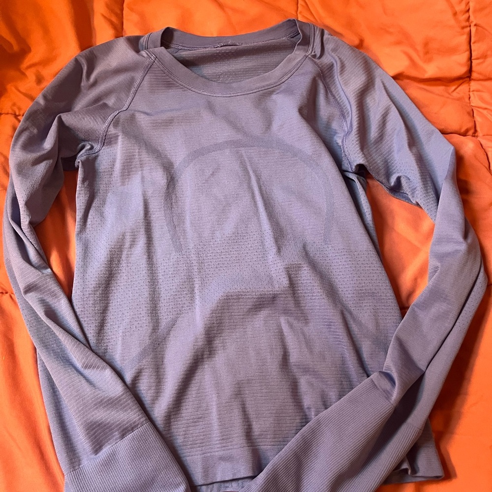 Women's Long Sleeve Swiftley tech, Wild indigo